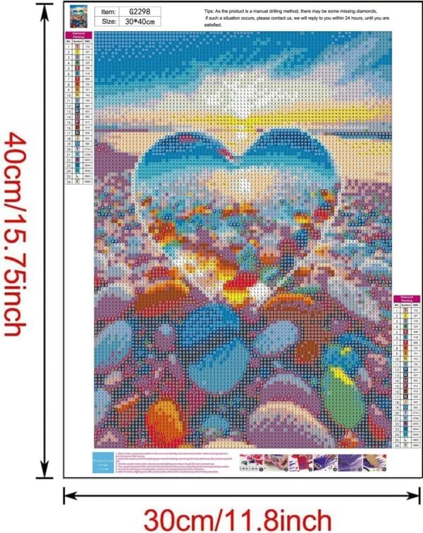 Clendo 12 Pack Diamond Painting Kits for Adults5D Landscape Diamond Art Kit for Beginners DIY Paint with Diamonds Round Full Drill Paintings Gem Art for Home Wall Decor Inch12X16  Arts Crafts  Sewing - Image 3